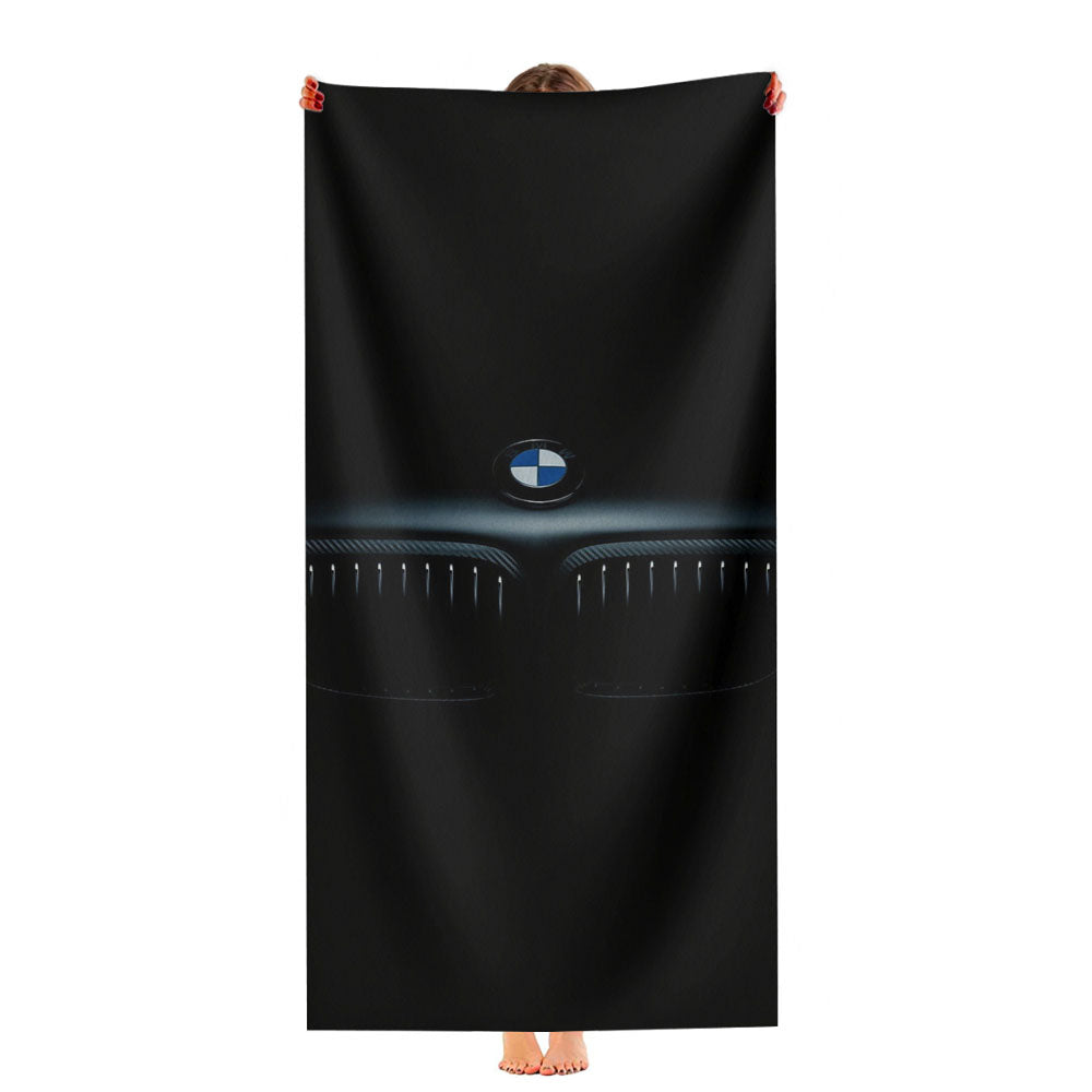 Bmw Logo Car Dark Ultra-Soft Luxury Bathroom Towels