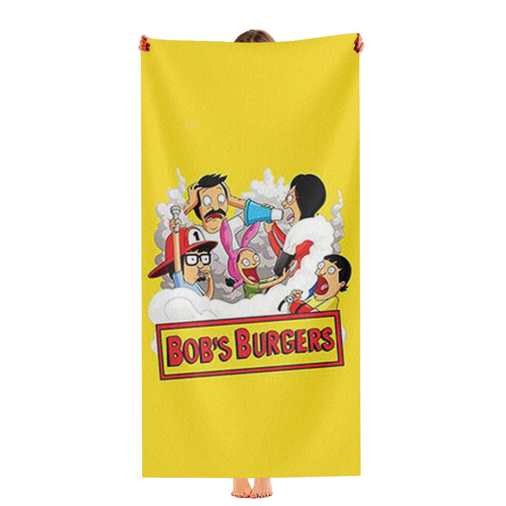 Bobs Burgers Family Movie Ultra-Soft Luxury Bathroom Towels