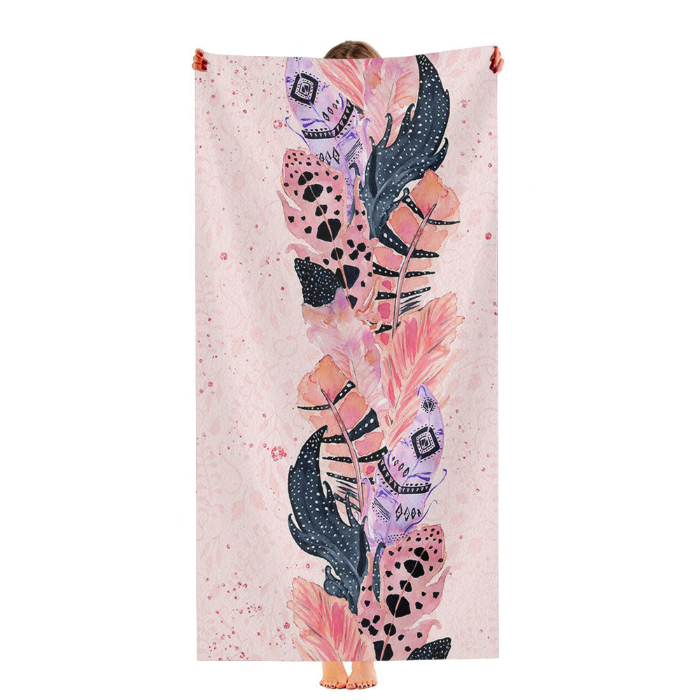 Boho Watercolor Ultra-Soft Luxury Bathroom Towels
