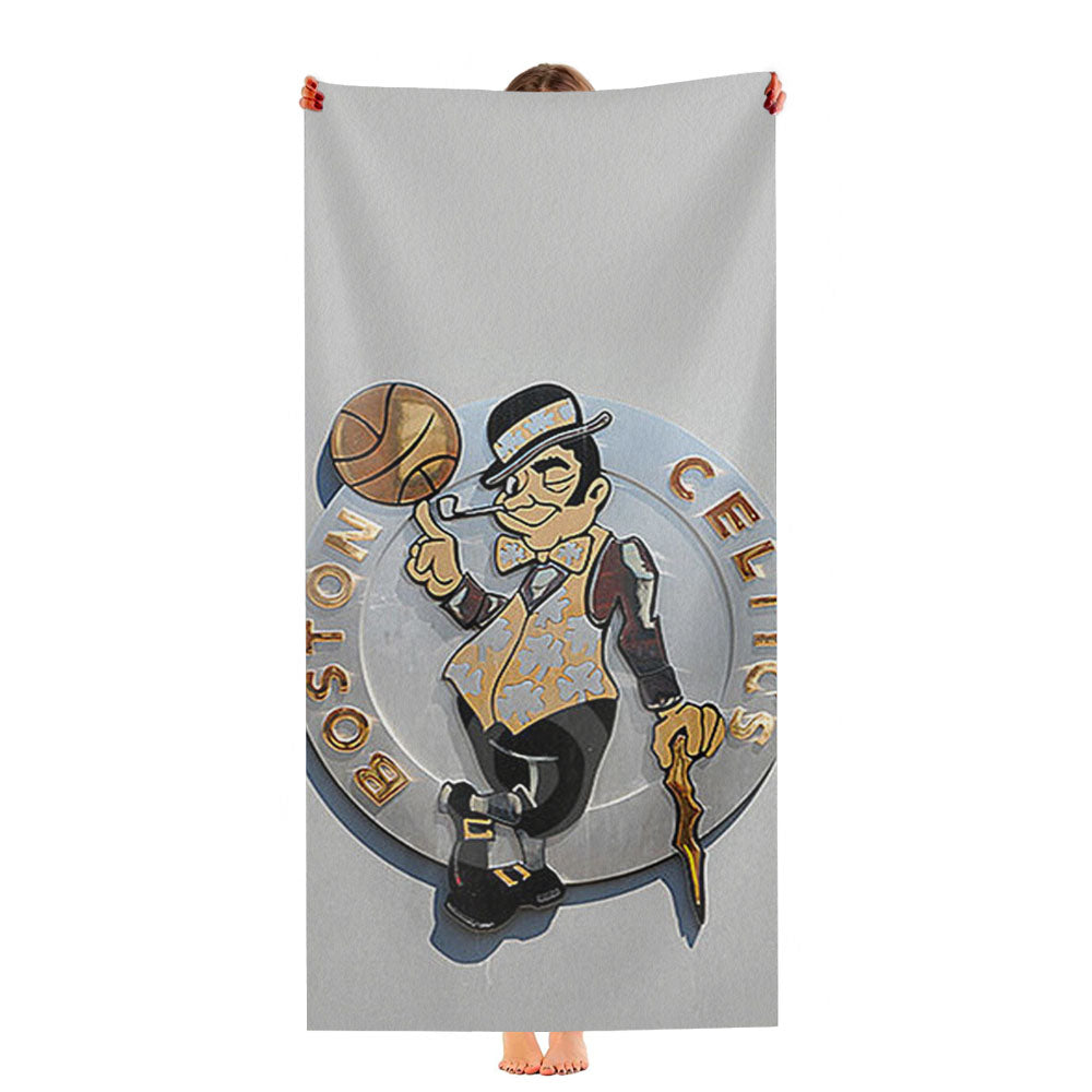 Boston Celtics Greyscale Ultra-Soft Luxury Bathroom Towels