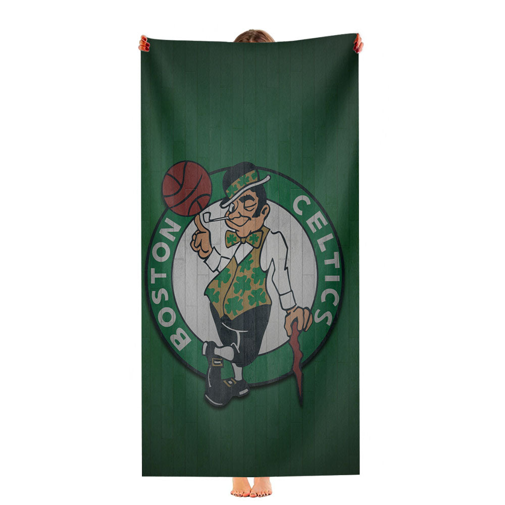 Boston Celtics Hardwood Ultra-Soft Luxury Bathroom Towels