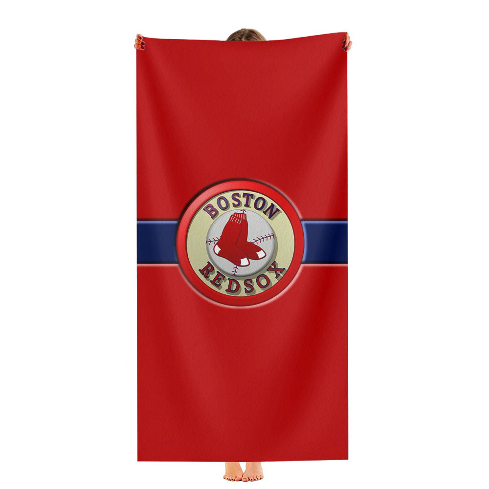 Boston Red Sox Logo Ultra-Soft Luxury Bathroom Towels