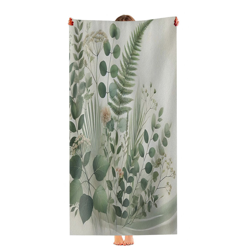 Botanical Fern Ultra-Soft Luxury Bathroom Towels