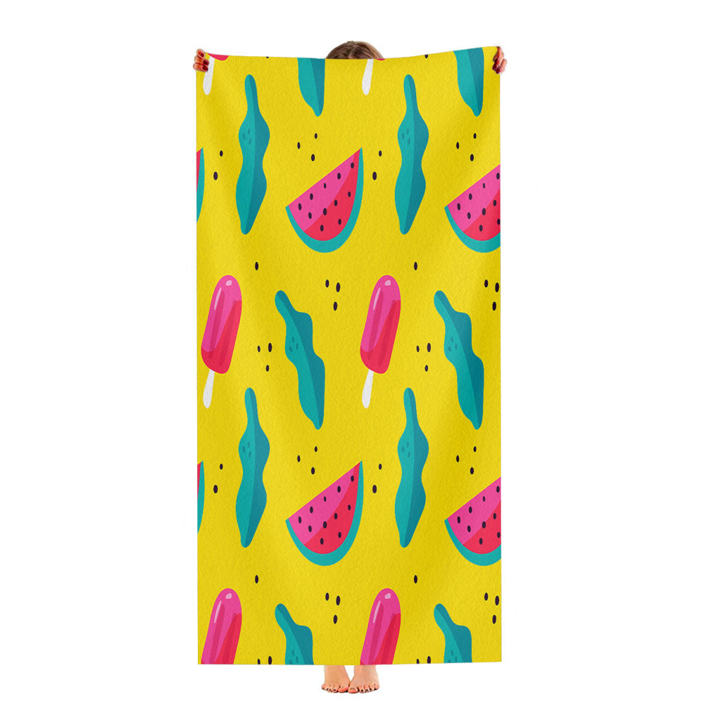 Bright Summer Patterns 01 Ultra-Soft Luxury Bathroom Towels