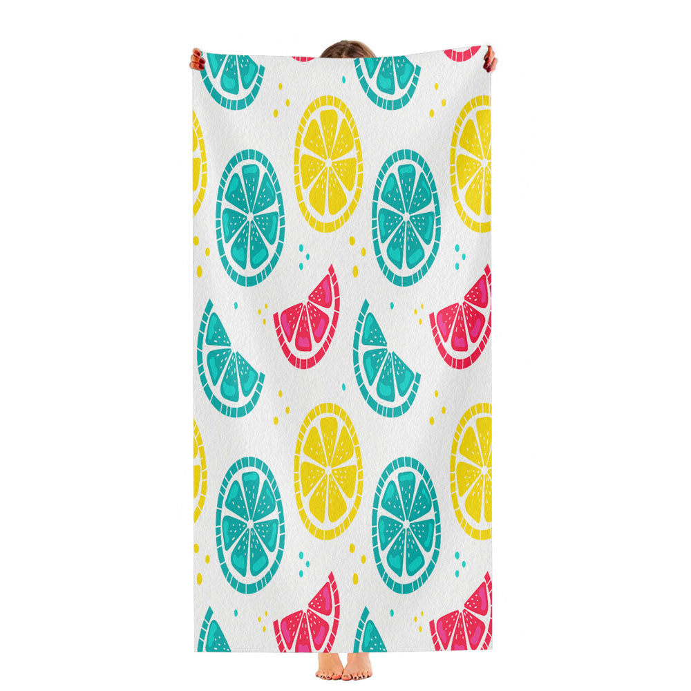 Bright Summer Patterns 02 Ultra-Soft Luxury Bathroom Towels