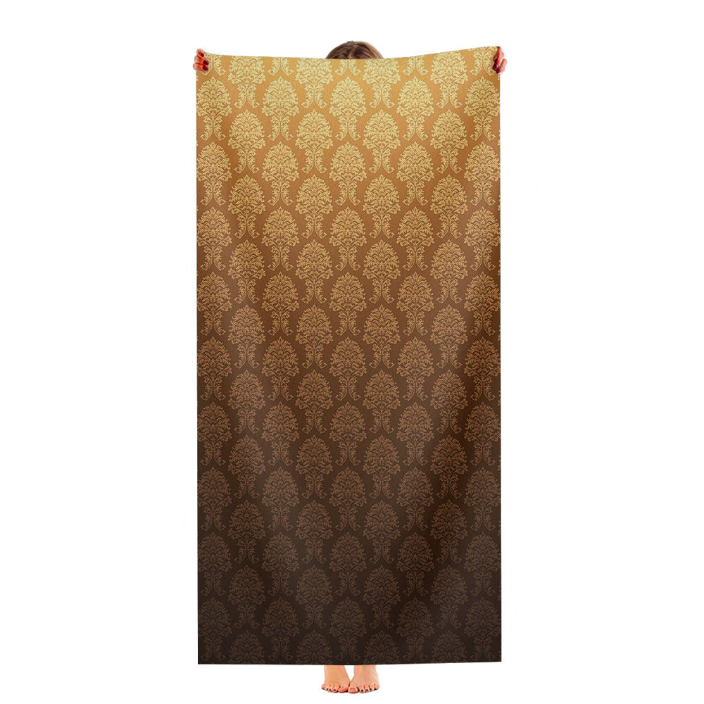 Brown Orange Texture Patterns August Ultra-Soft Luxury Bathroom Towels