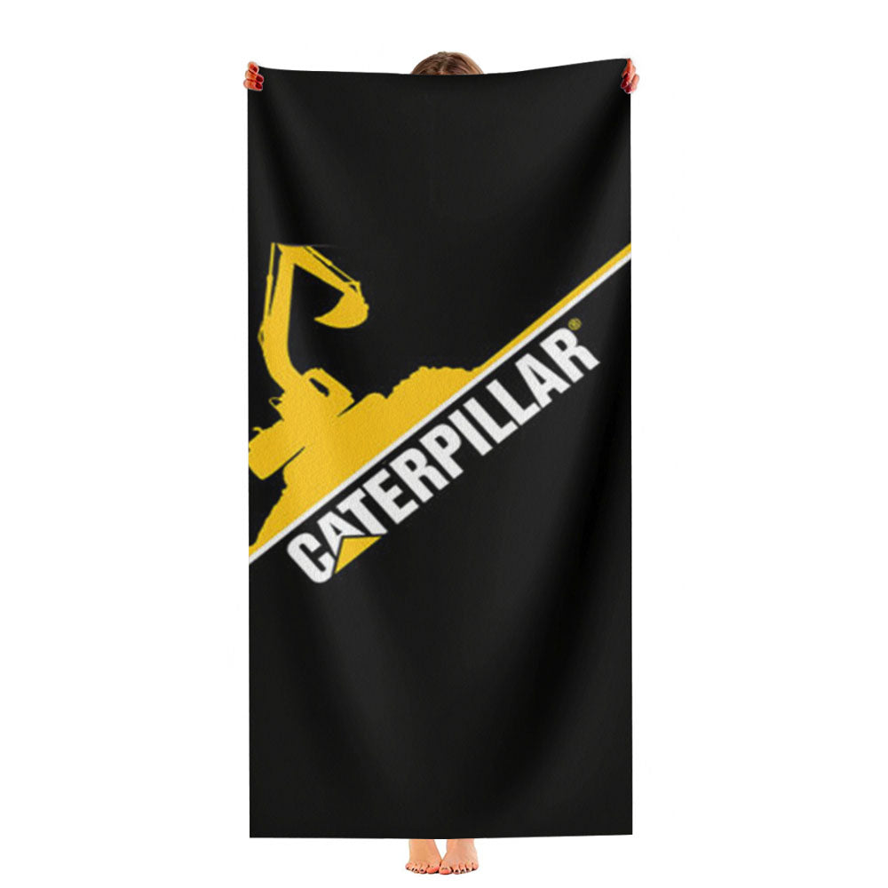 Caterpillar Tractor Logo Ultra-Soft Luxury Bathroom Towels