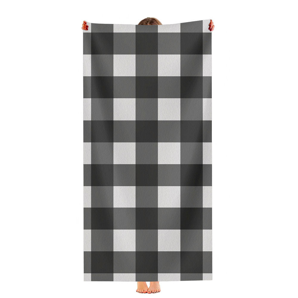 Check Me Out Checkerboard Ultra-Soft Luxury Bathroom Towels