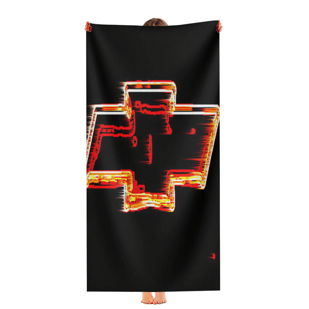 Chevy Bowtie Neon Logo Ultra-Soft Luxury Bathroom Towels