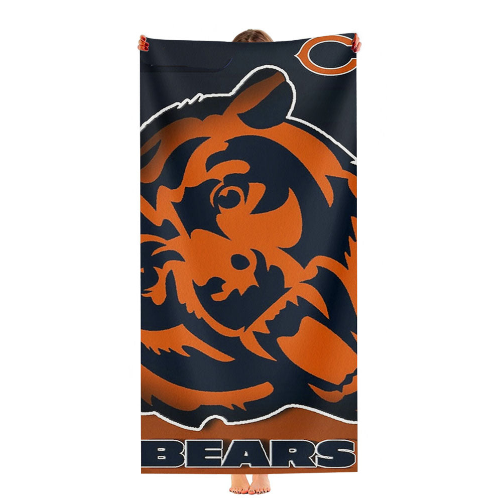 Chicago Bears Nfl Ultra-Soft Luxury Bathroom Towels