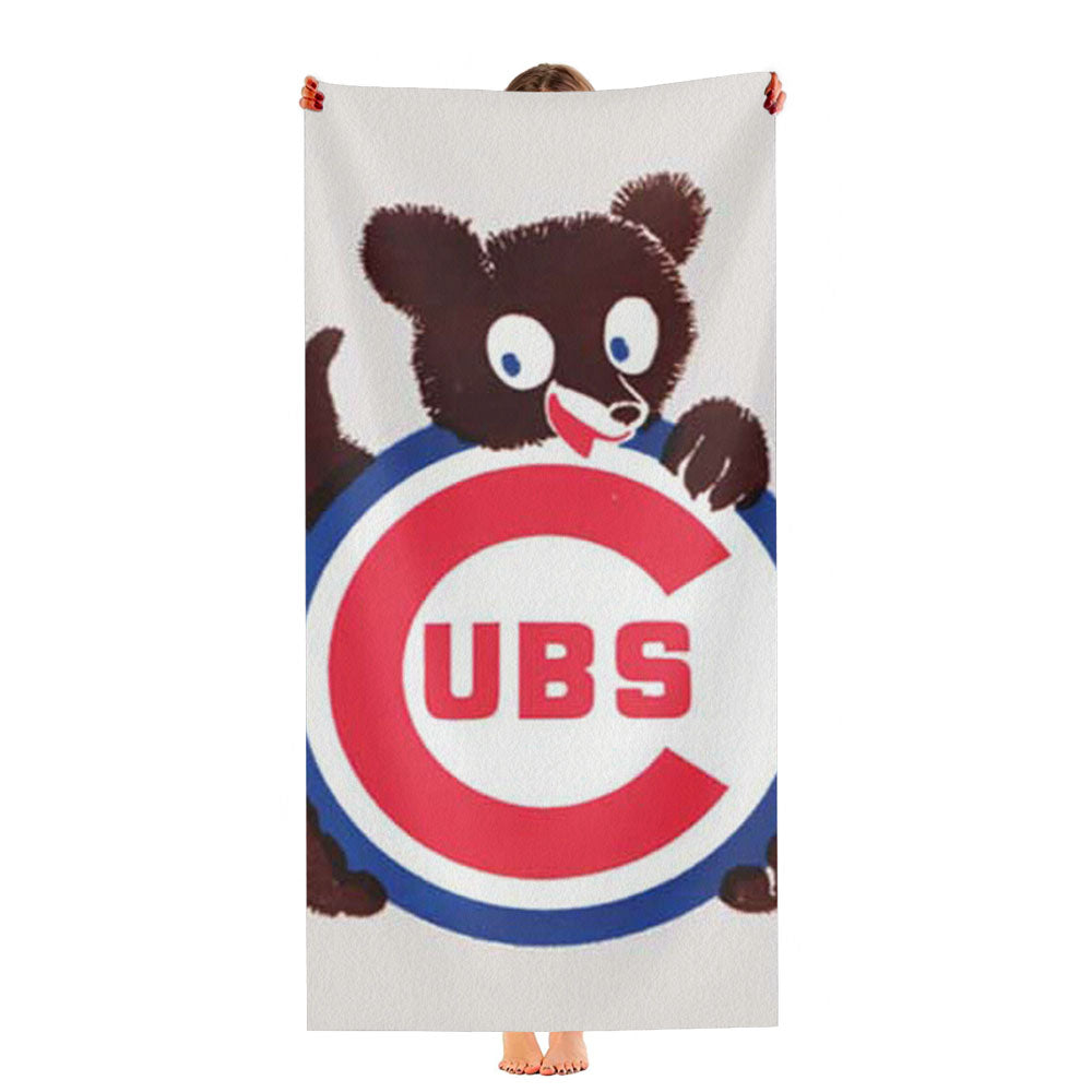 Chicago Cubs Cute Logo Ultra-Soft Luxury Bathroom Towels
