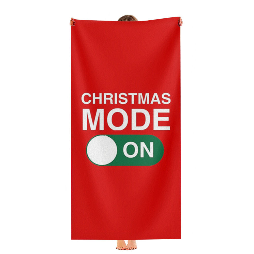Christmas Mode On Ultra-Soft Luxury Bathroom Towels
