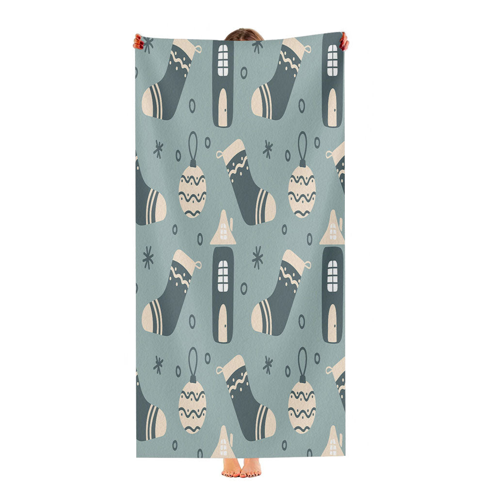 Christmas Patterns Set 05 Ultra-Soft Luxury Bathroom Towels