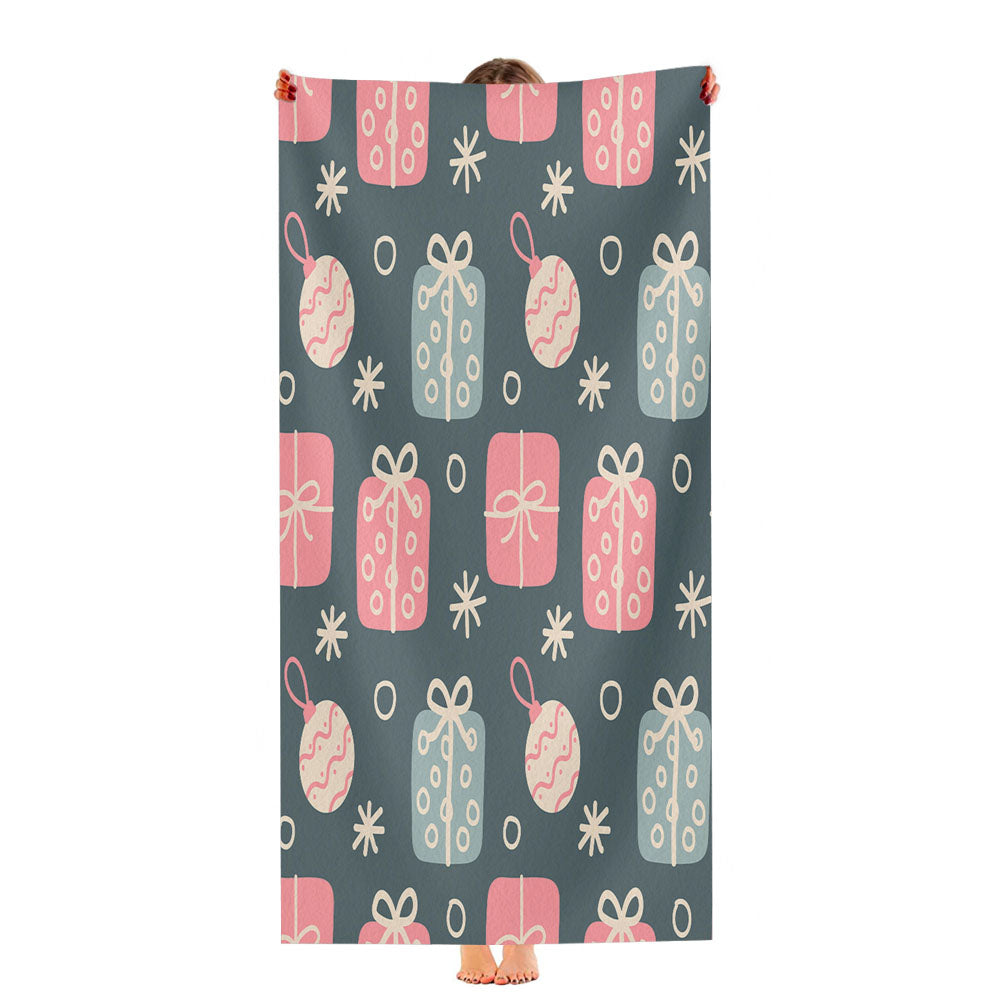 Christmas Patterns Set 09 Ultra-Soft Luxury Bathroom Towels