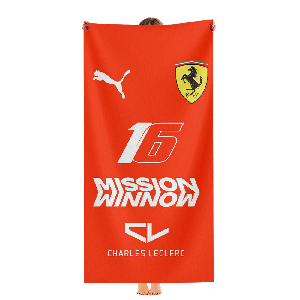 Cl16 Ferrari 2019 Driver Mission Winnow Ultra-Soft Luxury Bathroom Towels