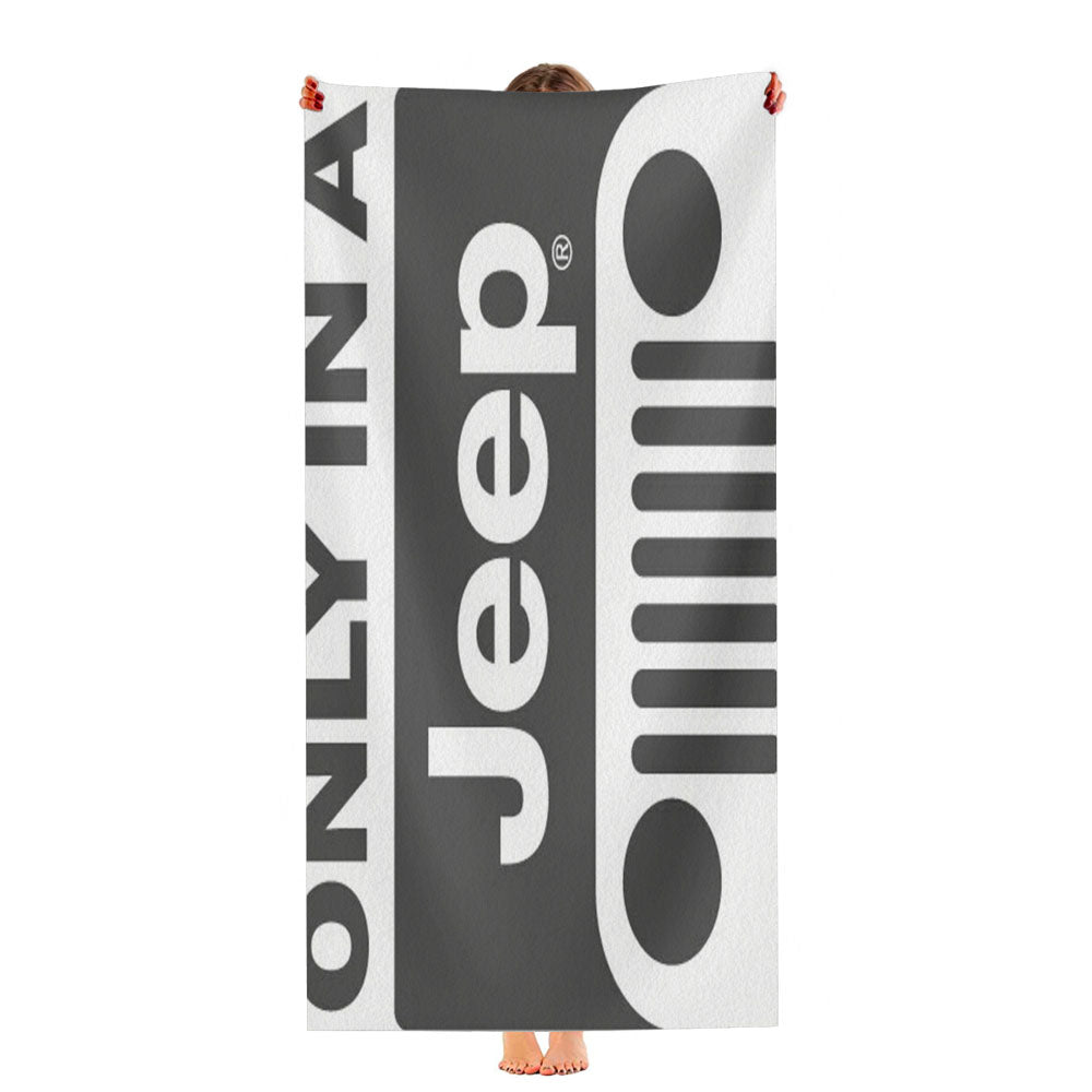 Classic Jeep Wrangler Logo Ultra-Soft Luxury Bathroom Towels