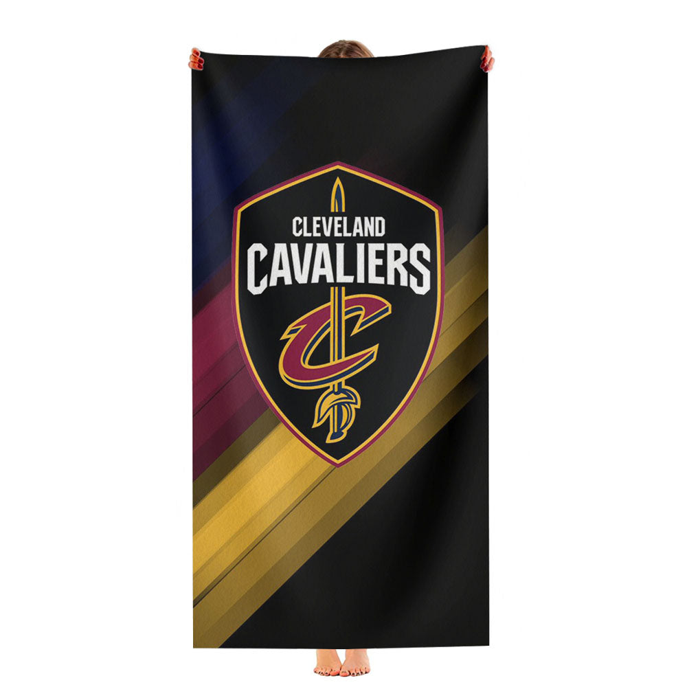 Cleveland Cavaliers Logo Wallpaper Ultra-Soft Luxury Bathroom Towels