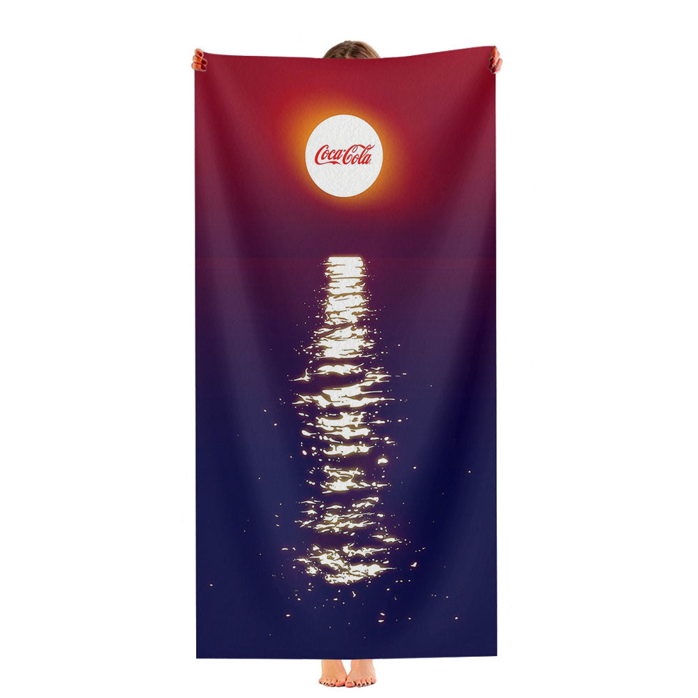 Coca Cola Sunset Reflection Ultra-Soft Luxury Bathroom Towels