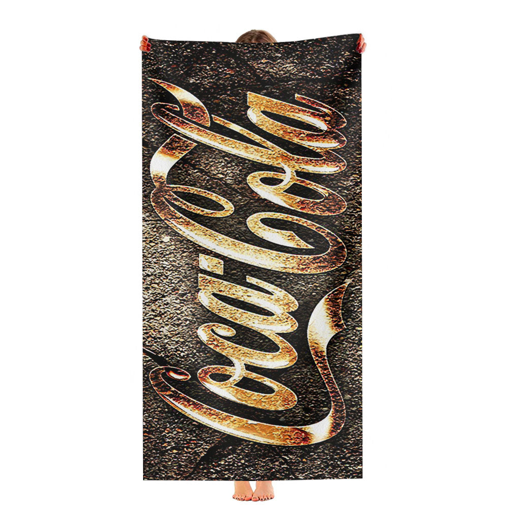 Coca Cola Vintage Stone Ultra-Soft Luxury Bathroom Towels