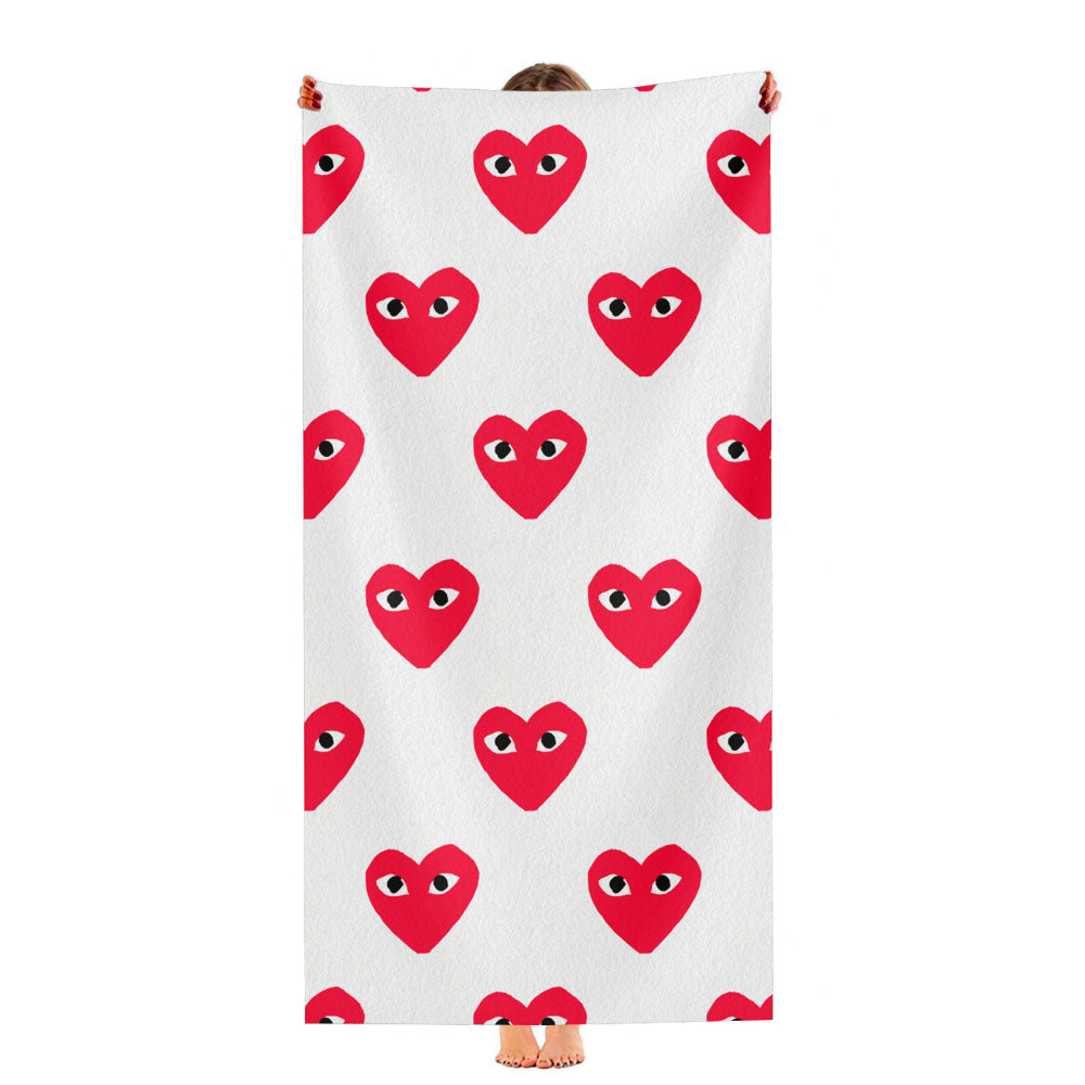 Comme Des Garcons Pattern Ultra-Soft Luxury Bathroom Towels