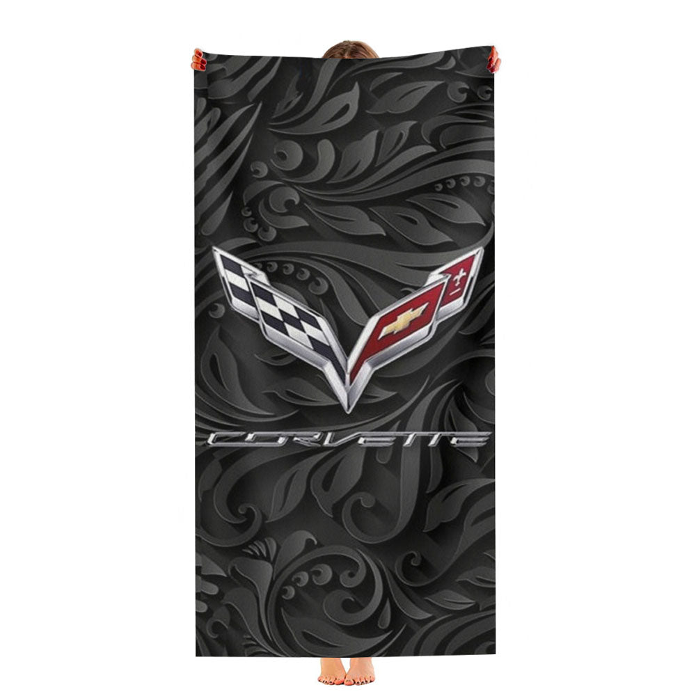Corvette Chevy Symbol Ultra-Soft Luxury Bathroom Towels