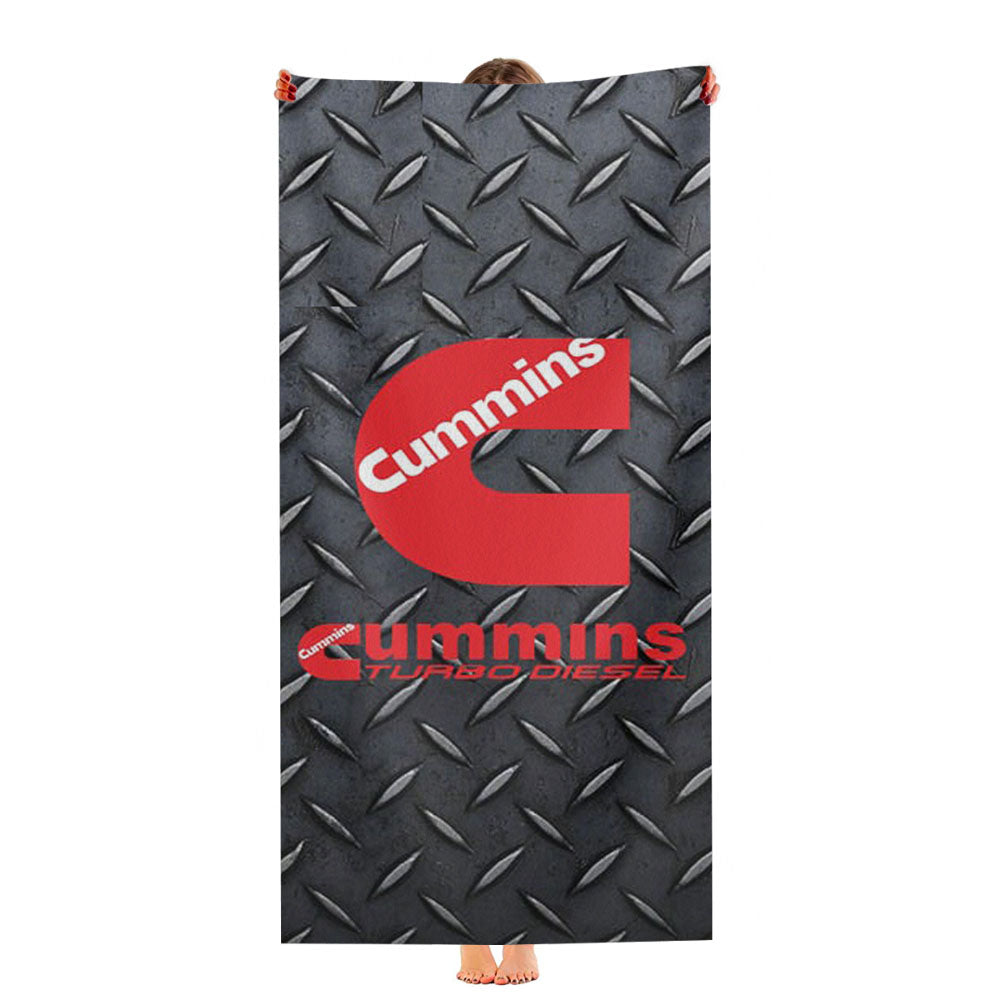 Cummins Turbo Diesel Logo Ultra-Soft Luxury Bathroom Towels