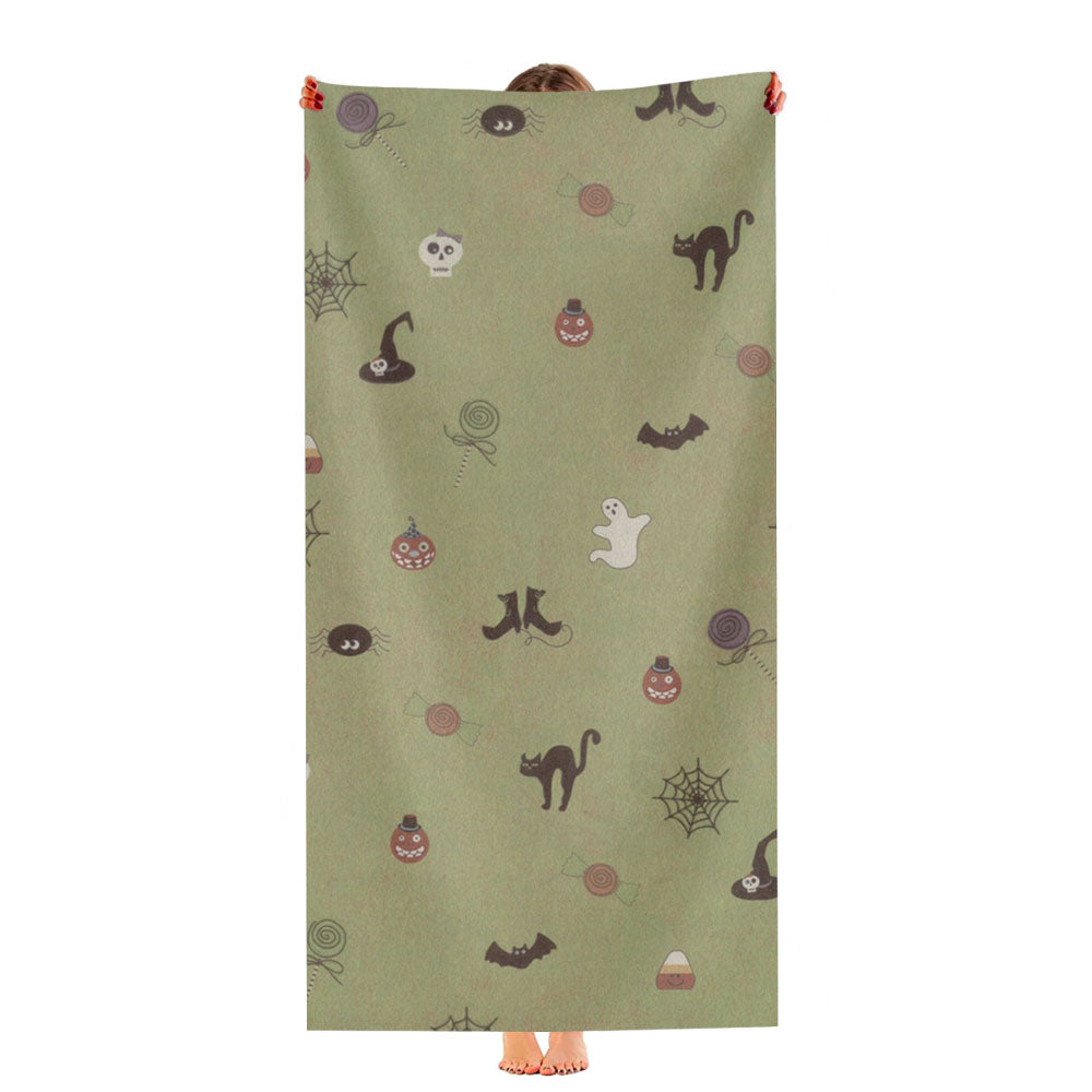 Cute Halloween Pattern Ultra-Soft Luxury Bathroom Towels