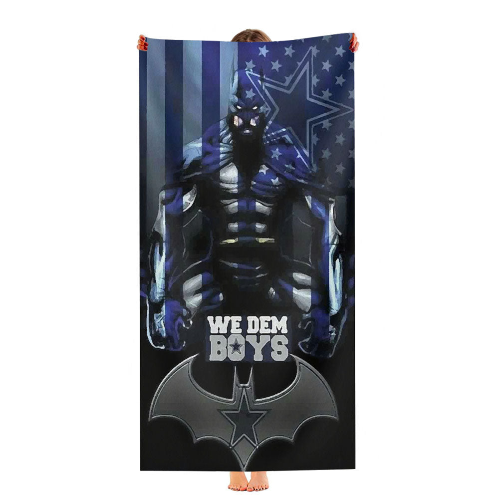 Dallas Cowboys Batman Ultra-Soft Luxury Bathroom Towels
