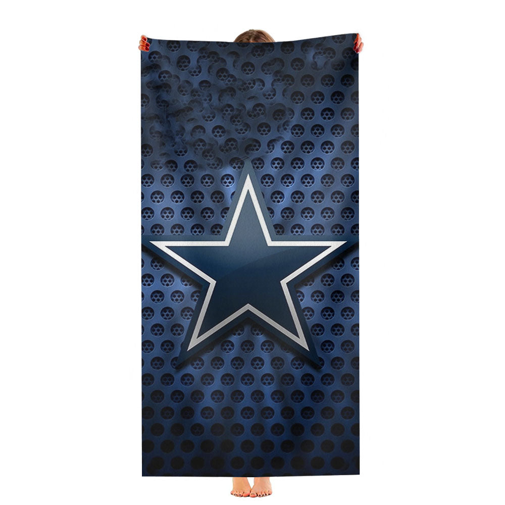 Dallas Cowboys Blue Ultra-Soft Luxury Bathroom Towels