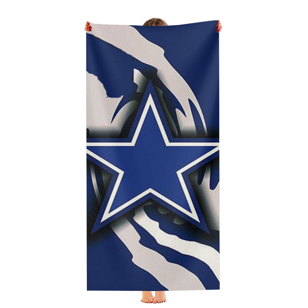 Dallas Cowboys Blue 1 Ultra-Soft Luxury Bathroom Towels
