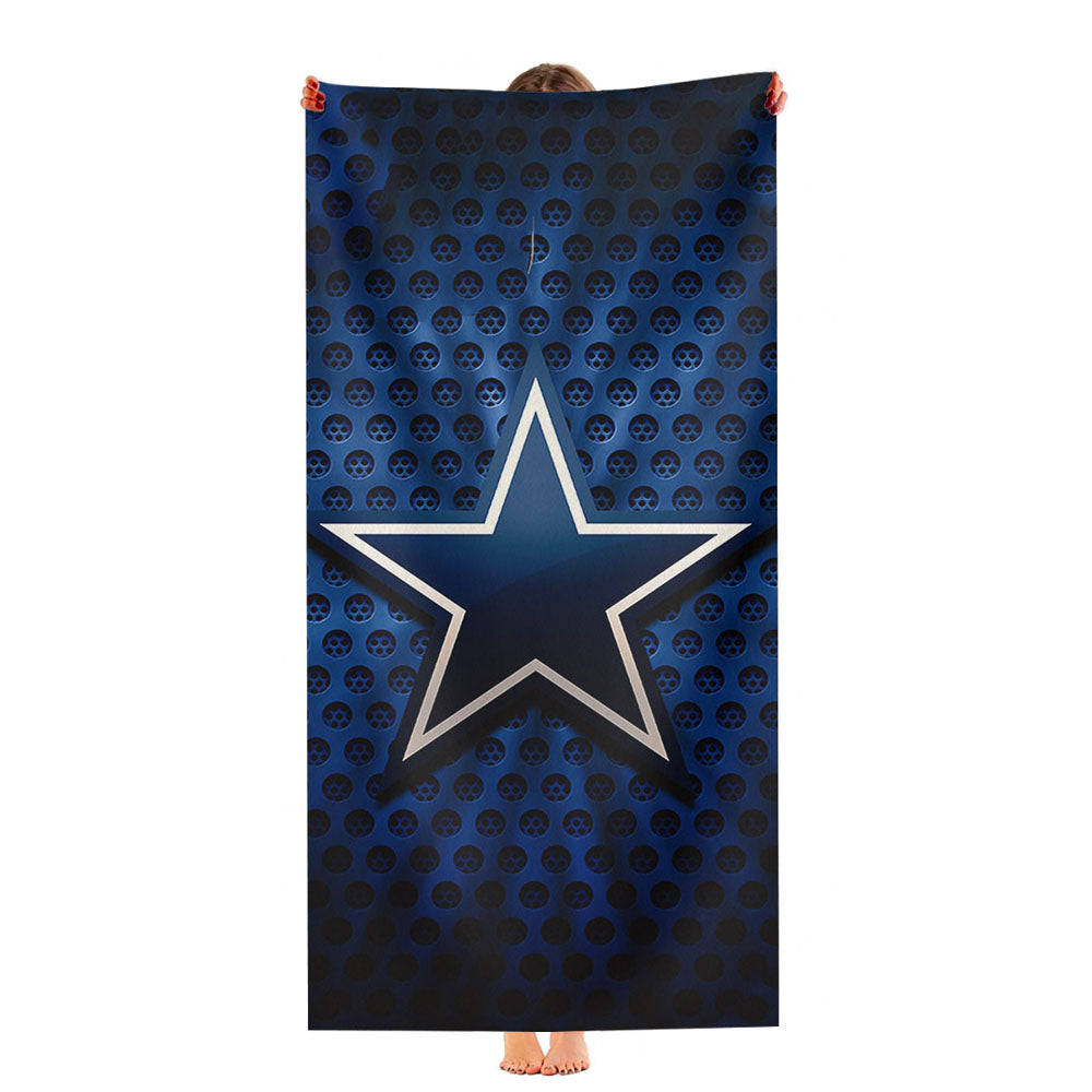 Dallas Cowboys Blue Logo 8 Ultra-Soft Luxury Bathroom Towels