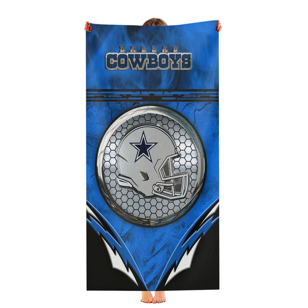 Dallas Cowboys Helmet Ultra-Soft Luxury Bathroom Towels