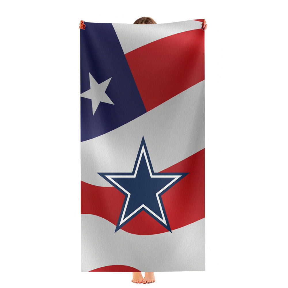 Dallas Cowboys X United State Flag Ultra-Soft Luxury Bathroom Towels