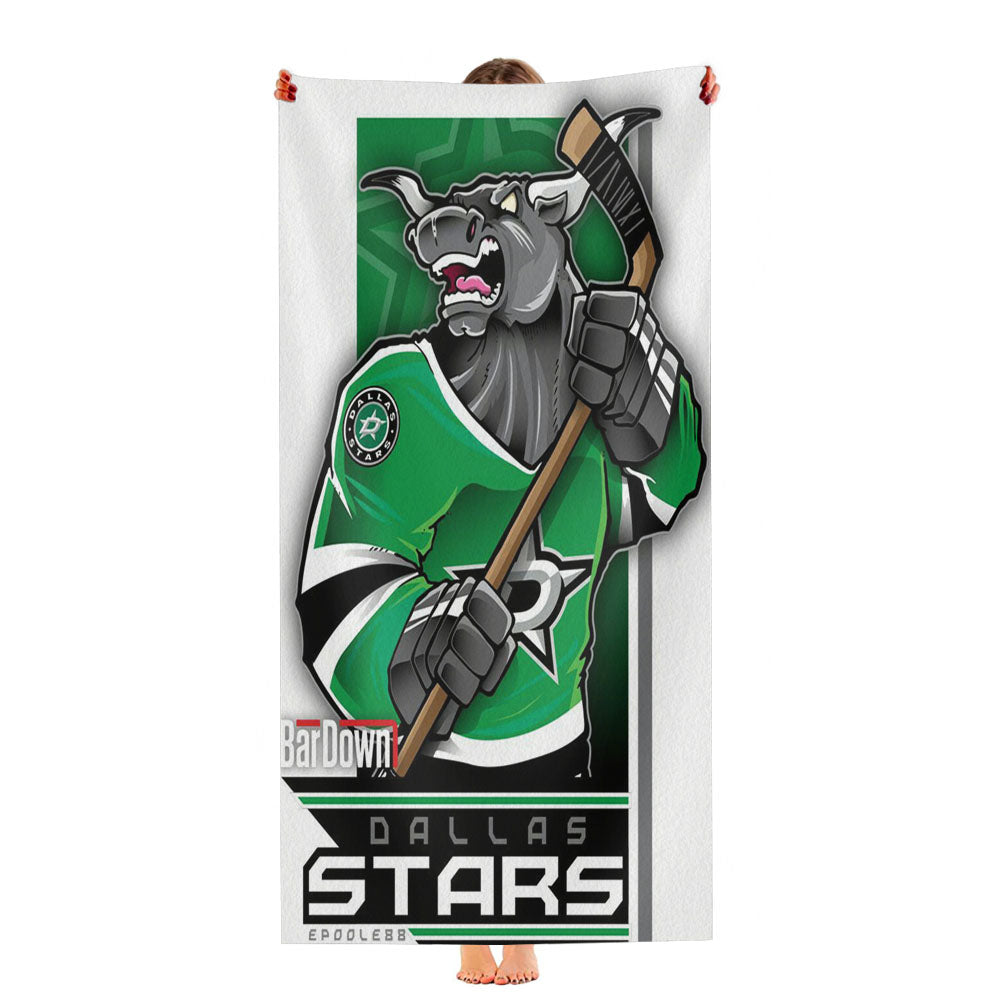 Dallas Stars Hockey Ultra-Soft Luxury Bathroom Towels