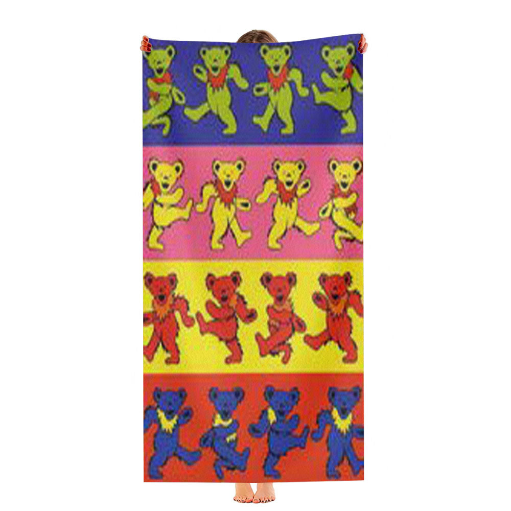Dancing Bears Grateful Dead Ultra-Soft Luxury Bathroom Towels