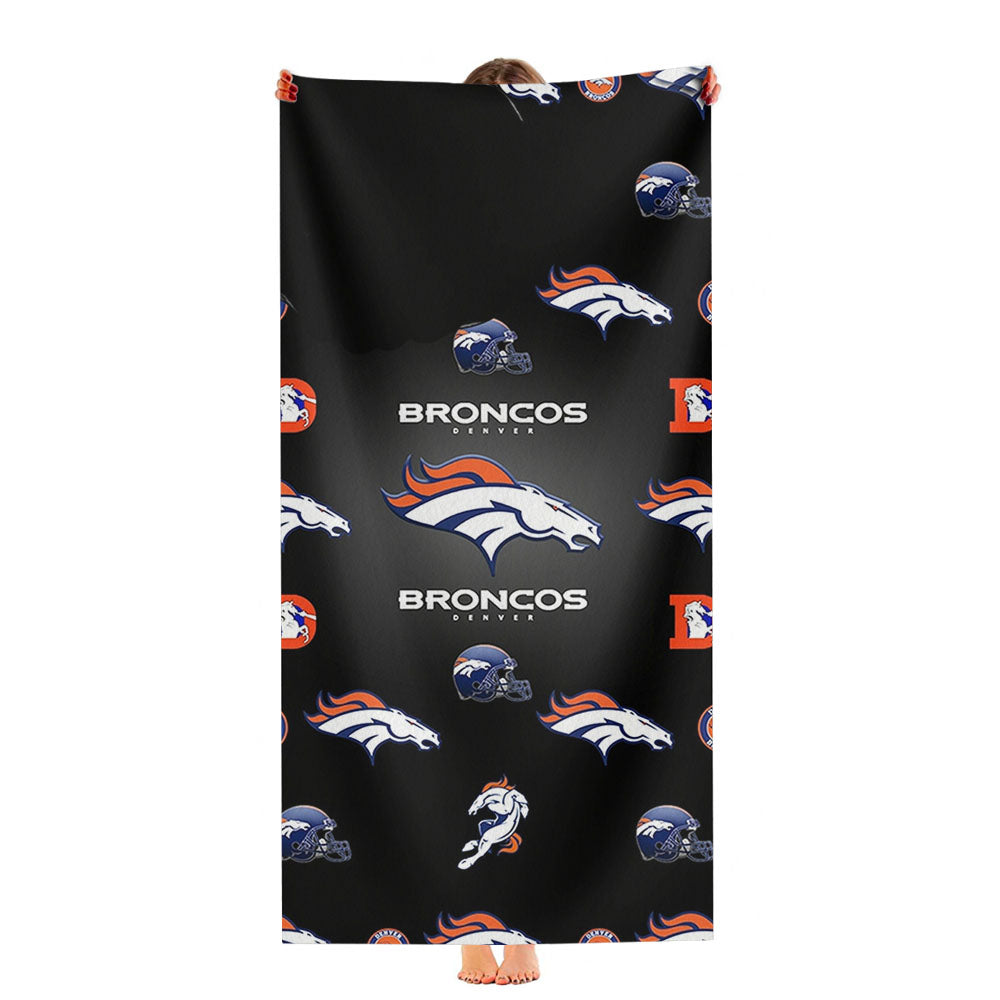 Denver Broncos Logos Ultra-Soft Luxury Bathroom Towels