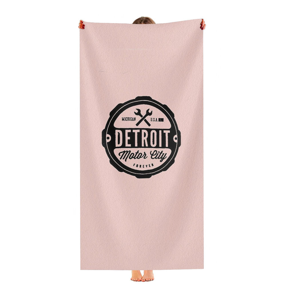 Detroit Motor City Forever Michigan Rock City Tiger Ultra-Soft Luxury Bathroom Towels