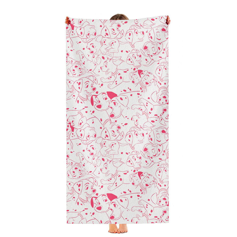 Disney 101 Dalmatians Family Pattern Ultra-Soft Luxury Bathroom Towels