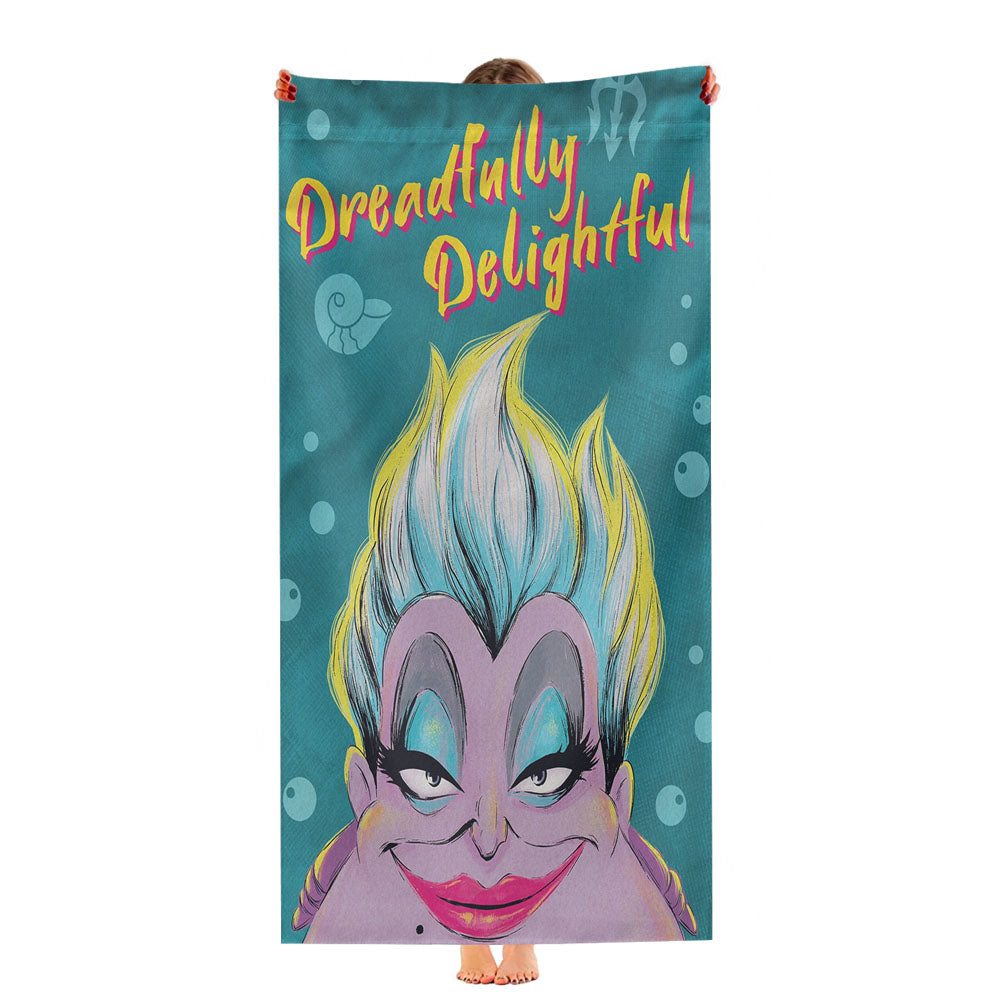 Disney Dreadfully Delightful Ursula Ultra-Soft Luxury Bathroom Towels