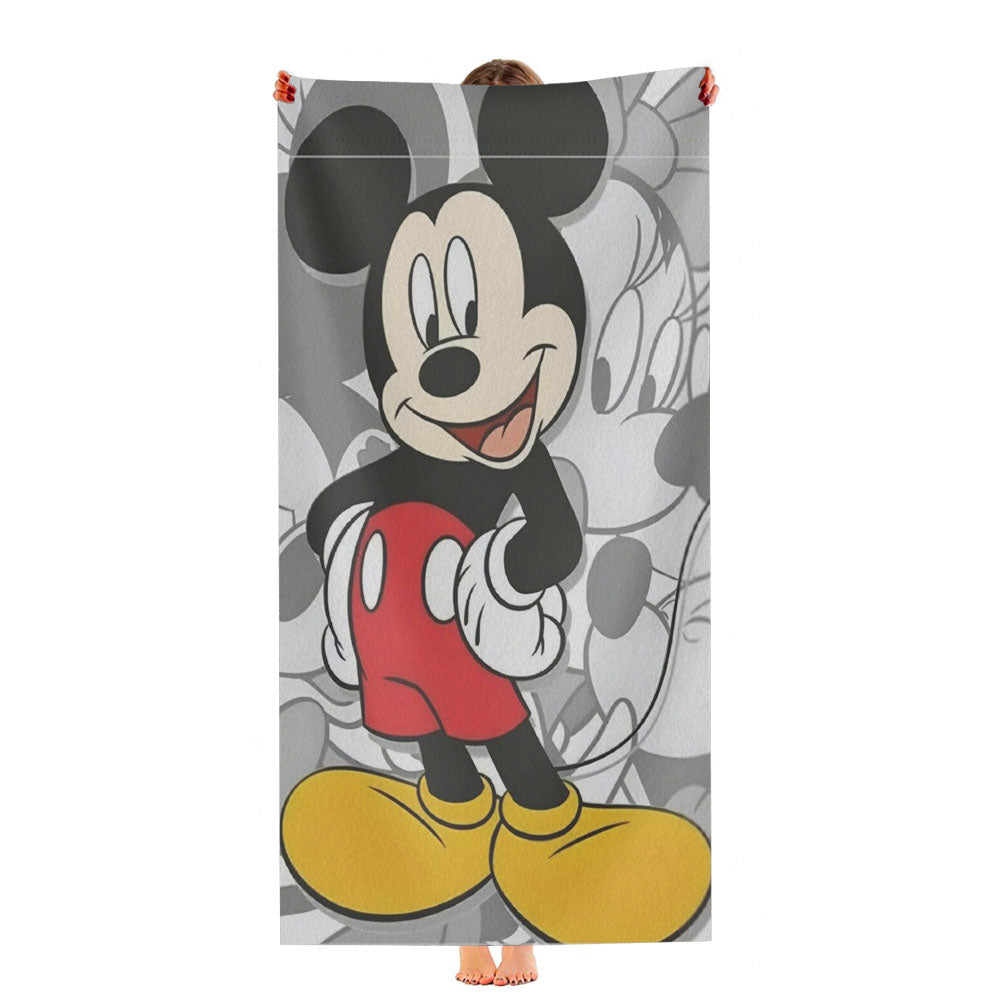 Disney Mickey Mouse And Minnie Mouse Ultra-Soft Luxury Bathroom Towels