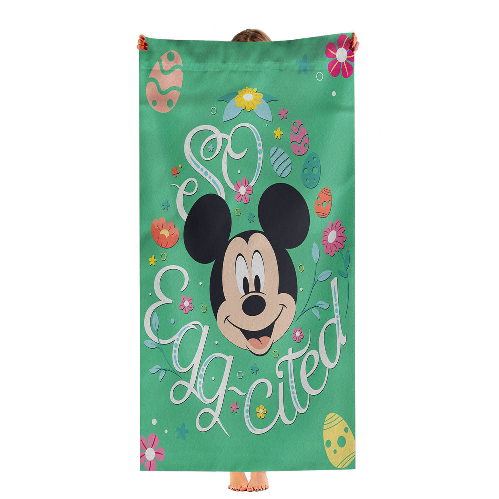 Disney So Egg-Cited Easter Mickey Mouse Ultra-Soft Luxury Bathroom Towels