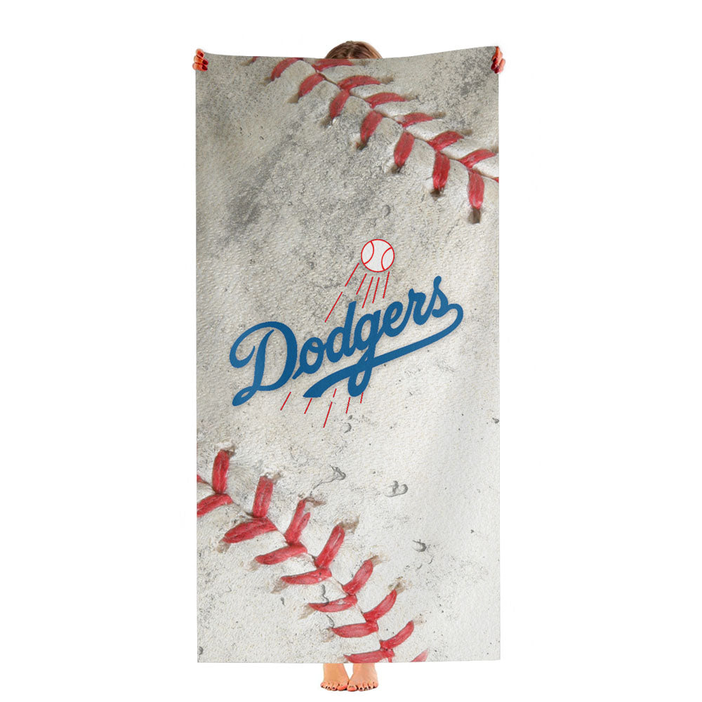 Dodgers Logo Baseball Ball Ultra-Soft Luxury Bathroom Towels
