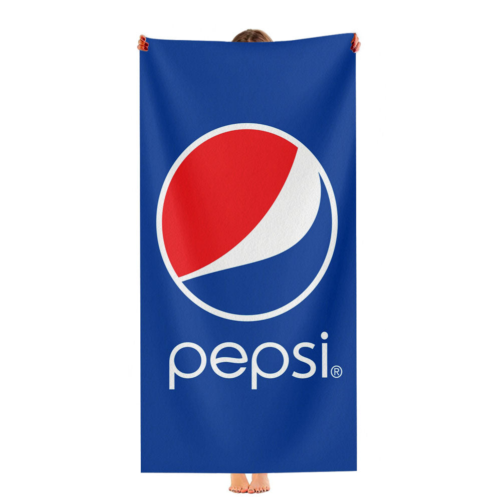 Drink Pepsi Blue Logo Ultra-Soft Luxury Bathroom Towels