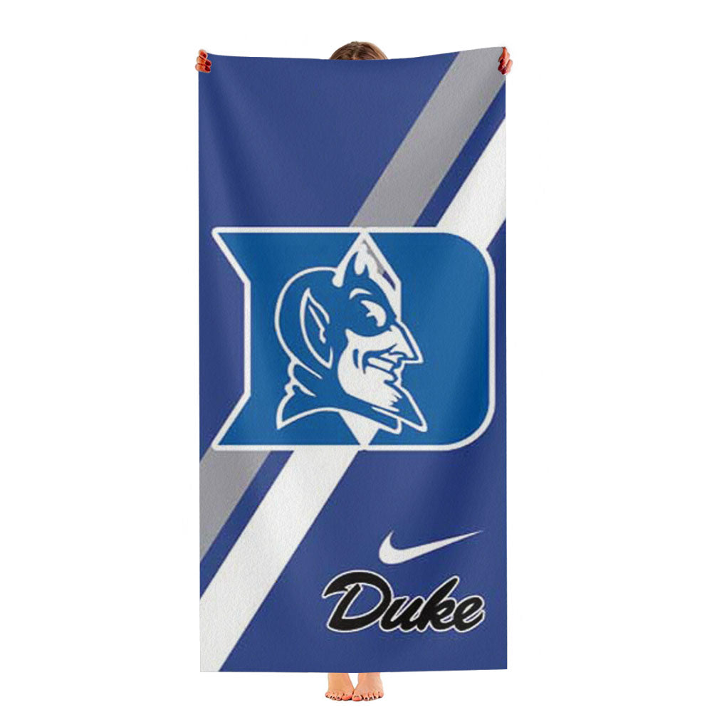 Duke Blue Devils Logo Stripes Nike Ultra-Soft Luxury Bathroom Towels