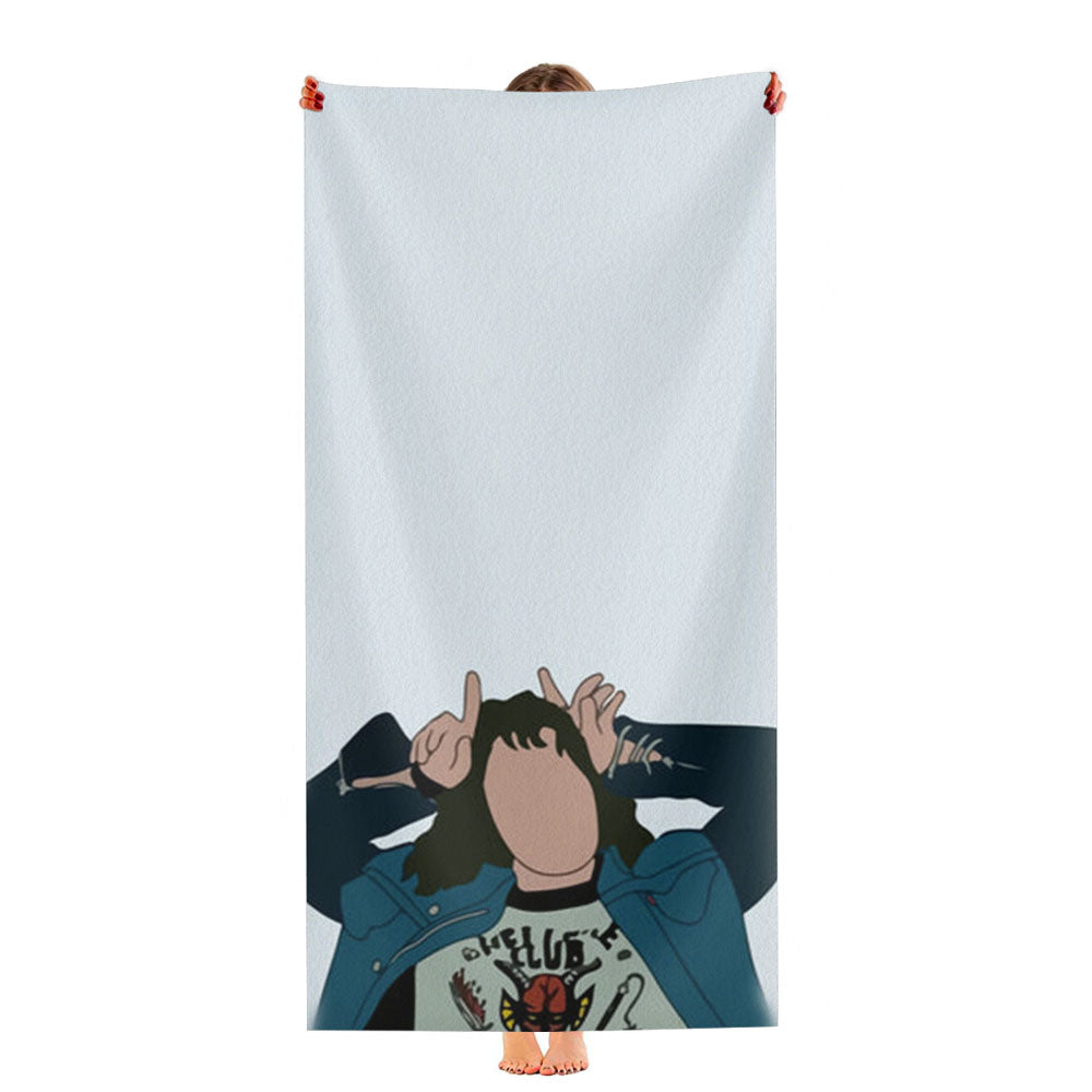 Eddie Munson Ultra-Soft Luxury Bathroom Towels