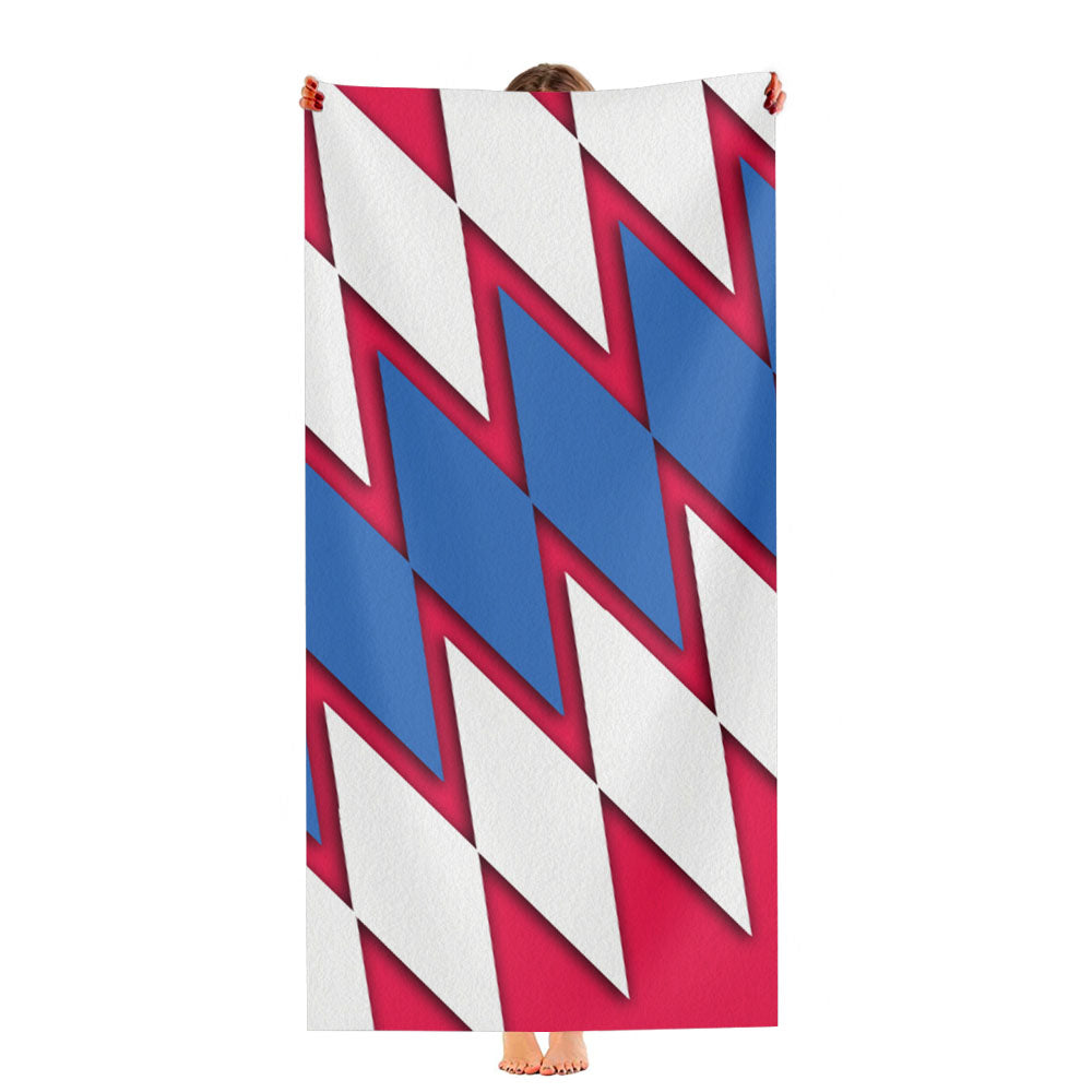 Fc Bayern Munchen Pattern Ultra-Soft Luxury Bathroom Towels