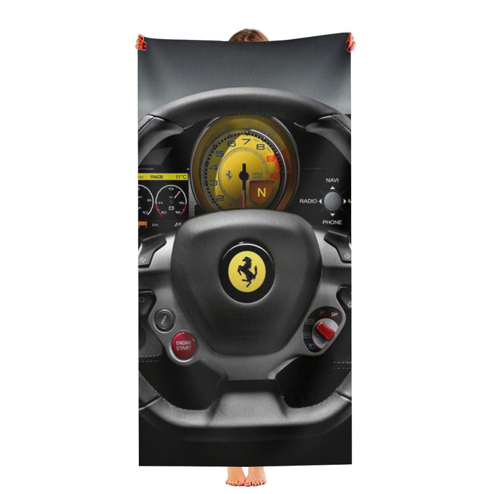Ferrari Cockpit View Ultra-Soft Luxury Bathroom Towels
