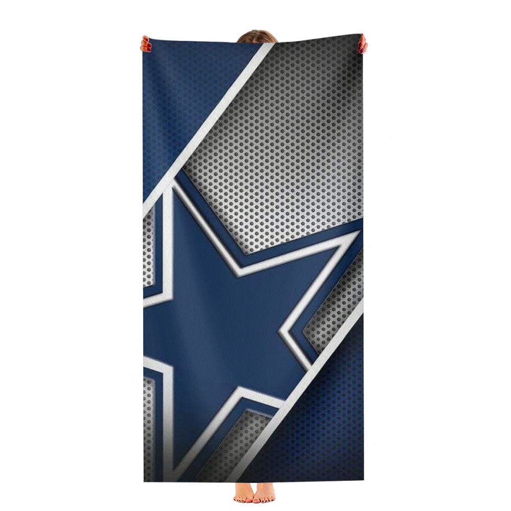 Fiber Blue Star Dallas Cowboys Logo Ultra-Soft Luxury Bathroom Towels