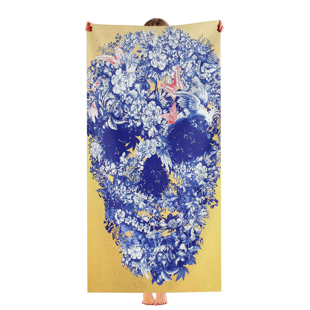 Floral Skull Ultra-Soft Luxury Bathroom Towels