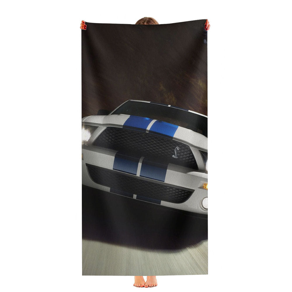 Ford Cobra Car Wallpaper Ultra-Soft Luxury Bathroom Towels
